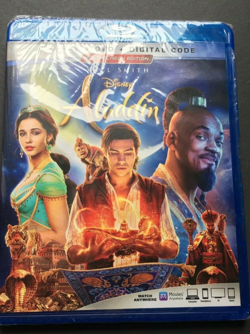 NEW SEALED Disney Aladdin Blu-ray DVD Digital 2019